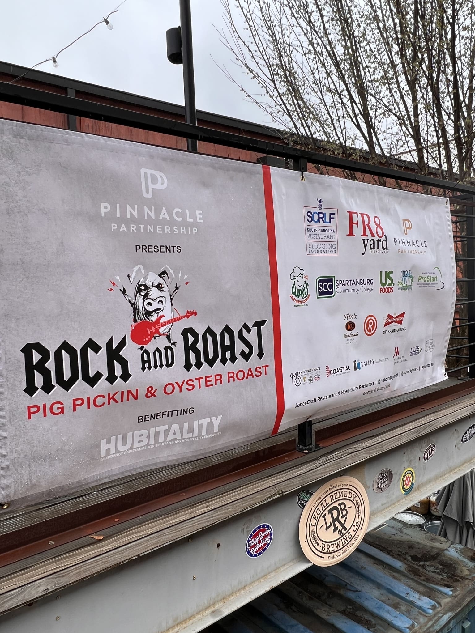 Hubitality's Rock & Roast event held at Fr8yard of Spartanburg.